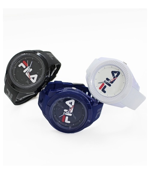 【セール】シリコンラバーアナログウォッチ「38-160」（アナログ腕時計）｜FILA（フィラ）