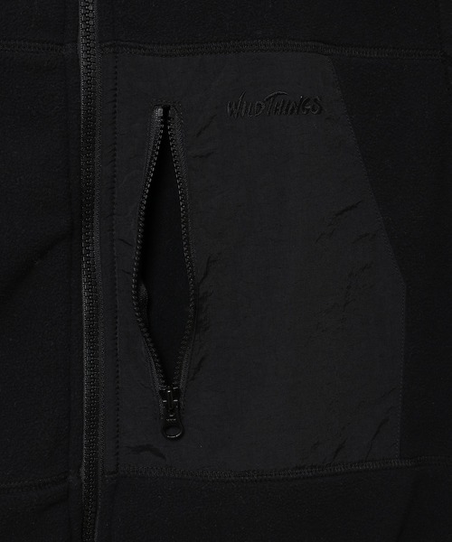 ADAM ET ROPE'(アダムエロペ)の「【WILD THINGS for ADAM ET ROPE'】ポーラテックフリースベスト(その他アウター・レディース・ブラック/キナリ・FREE)」の7枚目の写真