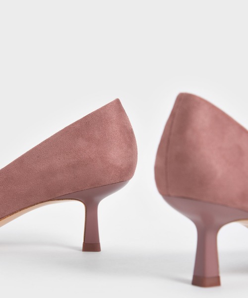 ポインテッド キトゥンヒールパンプス / Pointed Kitten Heel