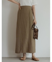 Re:EDIT | リネンブレンドロングナロースカート(スカート)