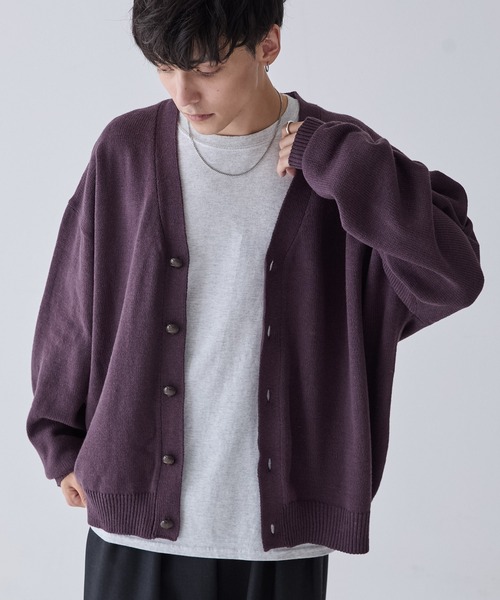 【極美品】ワイズ ビッグシルエット ポンチョ コート カーディガン セール】ボリュームニットルーズカーディガン ビッグシルエット