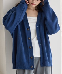 カーディガン/ボレロ（ブルー・ネイビー/青色系）ファッション