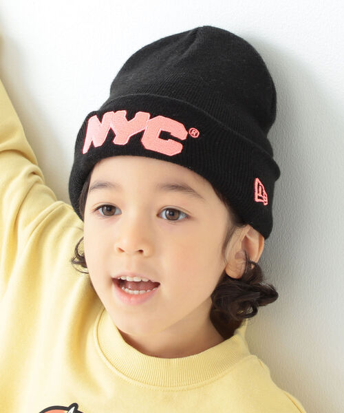 B:MING by BEAMS（ビーミングバイビームス）の「NEW ERA × B:MING by BEAMS / 別注 NY ワッチキャップ（ニットキャップ/ビーニー・キッズ・ブラック/グリーン/アイボリー・ONESIZE）」の5枚目の写真