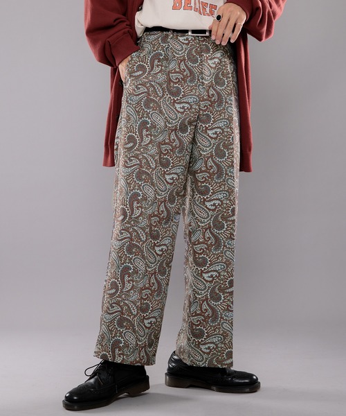 kutir（クティール）の「センタープレスペイズリースラックス（スラックス・メンズ・ネイビー/カーキ/イエロー・SMALL/MEDIUM/LARGE）」の2枚目の写真