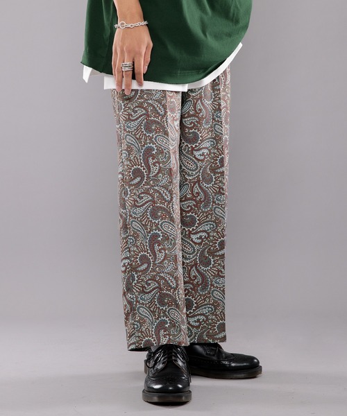 kutir（クティール）の「センタープレスペイズリースラックス（スラックス・メンズ・ネイビー/カーキ/イエロー・SMALL/MEDIUM/LARGE）」の14枚目の写真