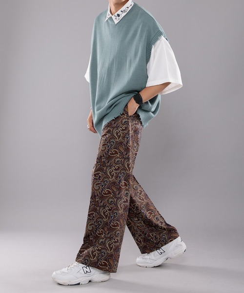 kutir（クティール）の「センタープレスペイズリースラックス（スラックス・メンズ・ネイビー/カーキ/イエロー・SMALL/MEDIUM/LARGE）」の11枚目の写真