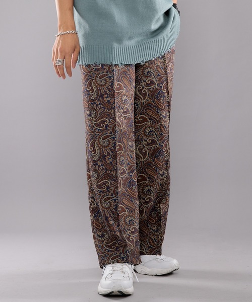 kutir（クティール）の「センタープレスペイズリースラックス（スラックス・メンズ・ネイビー/カーキ/イエロー・SMALL/MEDIUM/LARGE）」の21枚目の写真