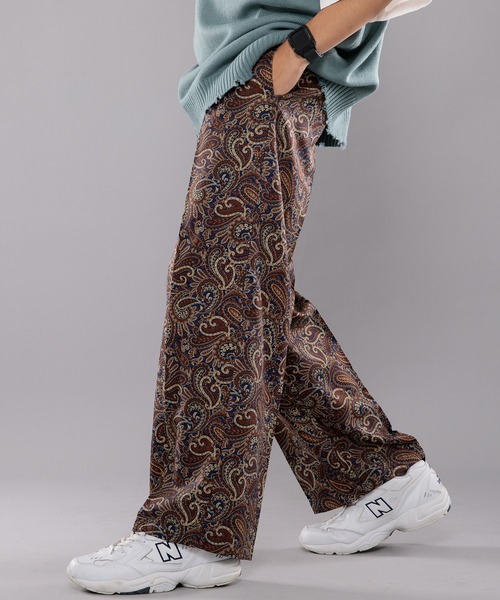 kutir（クティール）の「センタープレスペイズリースラックス（スラックス・メンズ・ネイビー/カーキ/イエロー・SMALL/MEDIUM/LARGE）」の16枚目の写真