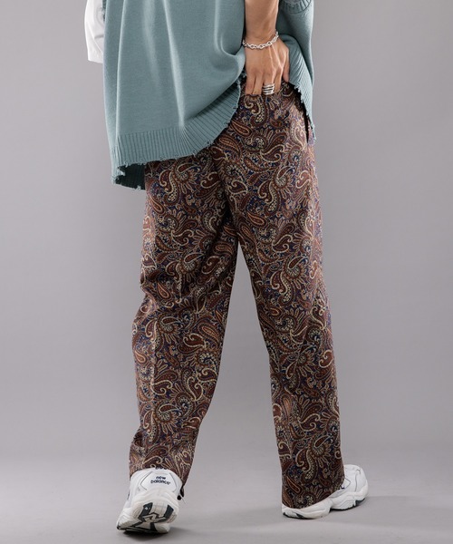 kutir（クティール）の「センタープレスペイズリースラックス（スラックス・メンズ・ネイビー/カーキ/イエロー・SMALL/MEDIUM/LARGE）」の6枚目の写真