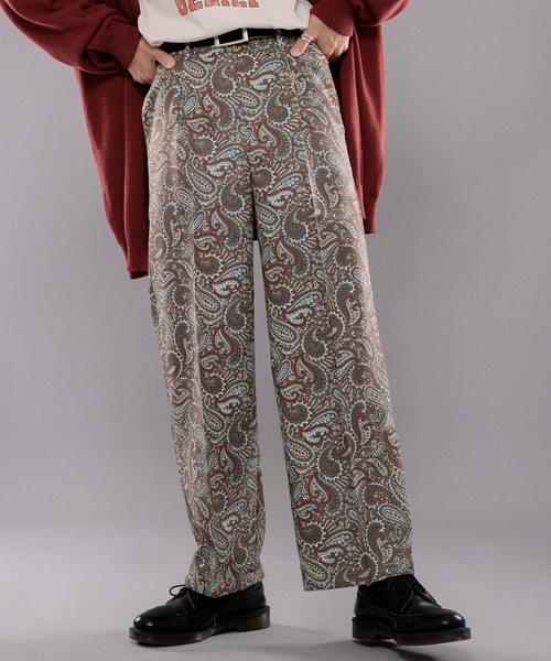 kutir（クティール）の「センタープレスペイズリースラックス（スラックス・メンズ・ネイビー/カーキ/イエロー・SMALL/MEDIUM/LARGE）」の4枚目の写真