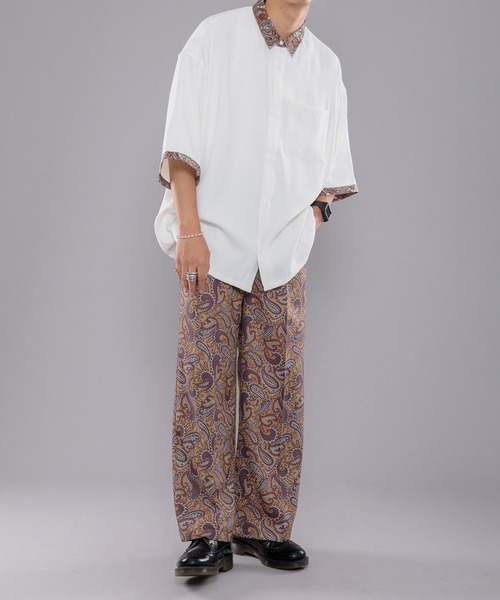 kutir（クティール）の「センタープレスペイズリースラックス（スラックス・メンズ・ネイビー/カーキ/イエロー・SMALL/MEDIUM/LARGE）」の22枚目の写真