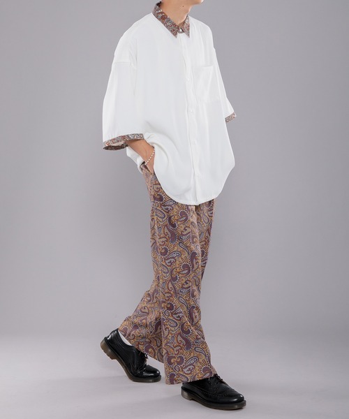 kutir（クティール）の「センタープレスペイズリースラックス（スラックス・メンズ・ネイビー/カーキ/イエロー・SMALL/MEDIUM/LARGE）」の7枚目の写真