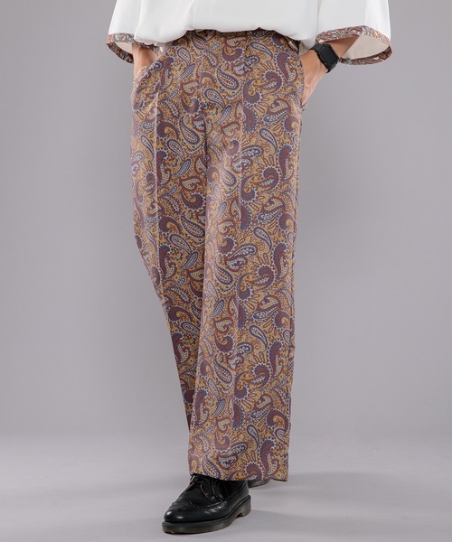 kutir（クティール）の「センタープレスペイズリースラックス（スラックス・メンズ・ネイビー/カーキ/イエロー・SMALL/MEDIUM/LARGE）」の13枚目の写真