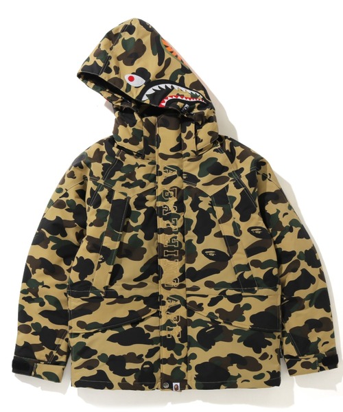 A BATHING APE Shark Snowboard Jacket 廃盤 A Bathing Ape Bape Blue