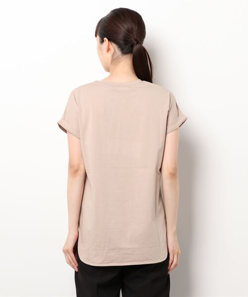 MAYSON GREY（メイソングレイ）の「PHOTOシアーTシャツ（Tシャツ/カットソー・レディース・ブラック/ベージュ/オフホワイト・M）」の5枚目の写真