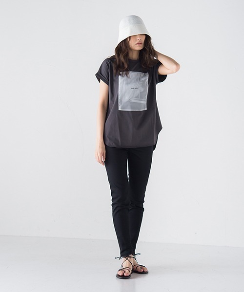 MAYSON GREY（メイソングレイ）の「PHOTOシアーTシャツ（Tシャツ/カットソー・レディース・ブラック/ベージュ/オフホワイト・M）」の13枚目の写真