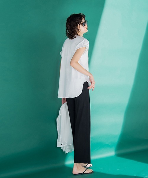 MAYSON GREY（メイソングレイ）の「PHOTOシアーTシャツ（Tシャツ/カットソー・レディース・ブラック/ベージュ/オフホワイト・M）」の22枚目の写真