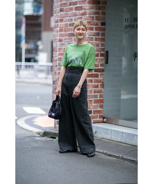 ROSE BUD サイドタックワイドパンツ M サイドファスナータックワイドパンツ｜SIDE ZIPPER TUCK WIDE
