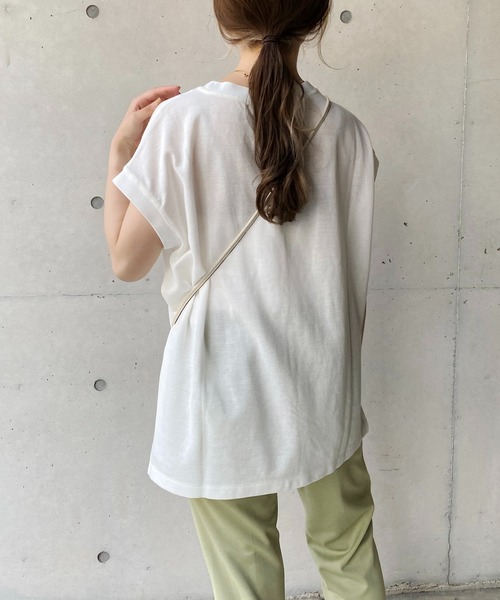 CAPRICIEUX LE'MAGE(カプリシューレマージュ)の「フレンチメッセージTシャツ(Tシャツ/カットソー・レディース・ホワイト/ブラック/グレー・FREE)」の22枚目の写真