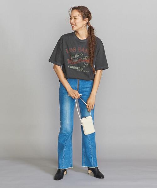 GOOD ROCK SPEED（グッドロックスピード）の「【別注】＜GOOD ROCK SPEED＞ピグメント Tシャツ◆（Tシャツ/カットソー・レディース・ブラック/ダークグレー・FREE）」の3枚目の写真