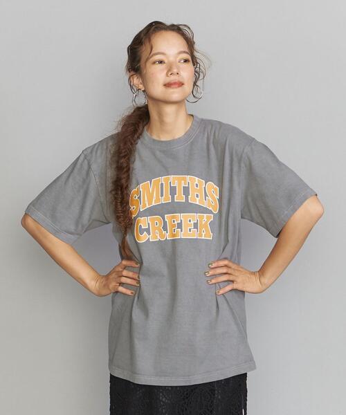 GOOD ROCK SPEED（グッドロックスピード）の「【別注】＜GOOD ROCK SPEED＞ピグメント Tシャツ◆（Tシャツ/カットソー・レディース・ブラック/ダークグレー・FREE）」の5枚目の写真