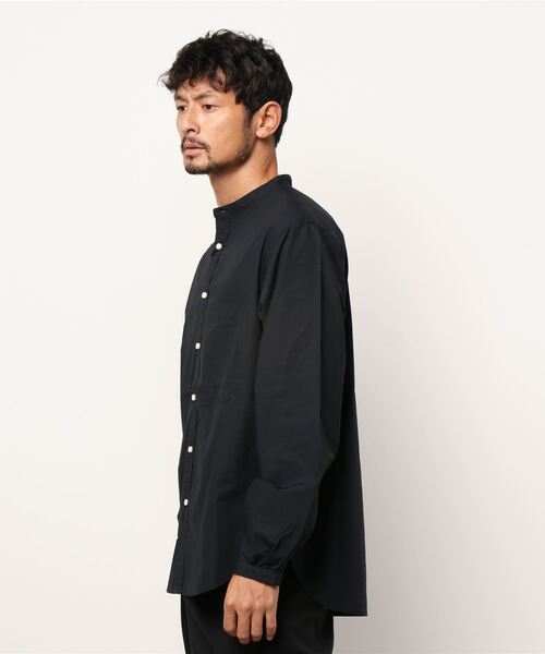 KATO`(カトー)の「KATO`/カトー スタンドカラーシャツ(シャツ/ブラウス・メンズ・ブラウン/セージグリーン/ネイビー・MEDIUM/LARGE/X-LARGE)」の4枚目の写真