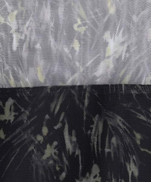 179/WG（イチナナキュウダブルジー）の「シアーチュールトップス（Tシャツ/カットソー・レディース・ベージュ/ブラック/チャコールグレー・FREE）」の6枚目の写真