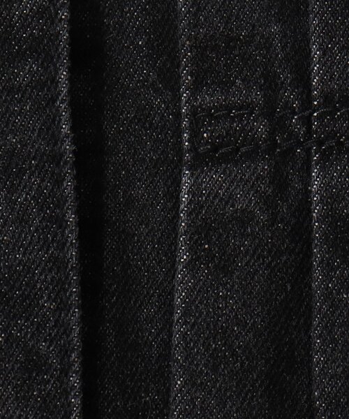 couture brooch（クチュールブローチ）の「◆ノーカラーデニムジャケット（デニムジャケット・レディース・アイボリー/ブラック・36/38/42）」の4枚目の写真