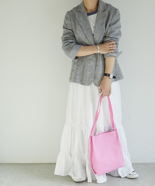 amplee(アンプル)の「【61】【amplee(アンプル)】shoure -shoulder bag-(ショルダーバッグ・レディース・エメラルド/ネイビー/ピンク・FREE)」の3枚目の写真
