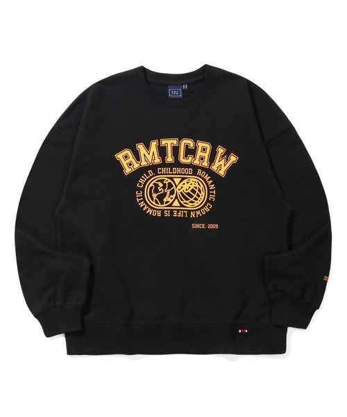 ROMANTIC CROWN（ロマンティッククラウン）の「【ROMANTIC CROWN】RMTCRW HEAVYWEIGHT SWEATSHIRT / ロマンティッククラウン アーチ ロゴ ヘヴィウェイト スウェットシャツ（スウェット・メンズ・ライトグレー/ブラック・SMALL/MEDIUM/LARGE/X-LARGE）」の9枚目の写真