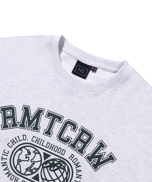 ROMANTIC CROWN（ロマンティッククラウン）の「【ROMANTIC CROWN】RMTCRW HEAVYWEIGHT SWEATSHIRT / ロマンティッククラウン アーチ ロゴ ヘヴィウェイト スウェットシャツ（スウェット・メンズ・ライトグレー/ブラック・SMALL/MEDIUM/LARGE/X-LARGE）」の21枚目の写真