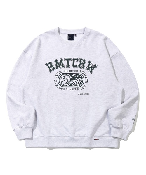 ROMANTIC CROWN（ロマンティッククラウン）の「【ROMANTIC CROWN】RMTCRW HEAVYWEIGHT SWEATSHIRT / ロマンティッククラウン アーチ ロゴ ヘヴィウェイト スウェットシャツ（スウェット・メンズ・ライトグレー/ブラック・SMALL/MEDIUM/LARGE/X-LARGE）」の19枚目の写真
