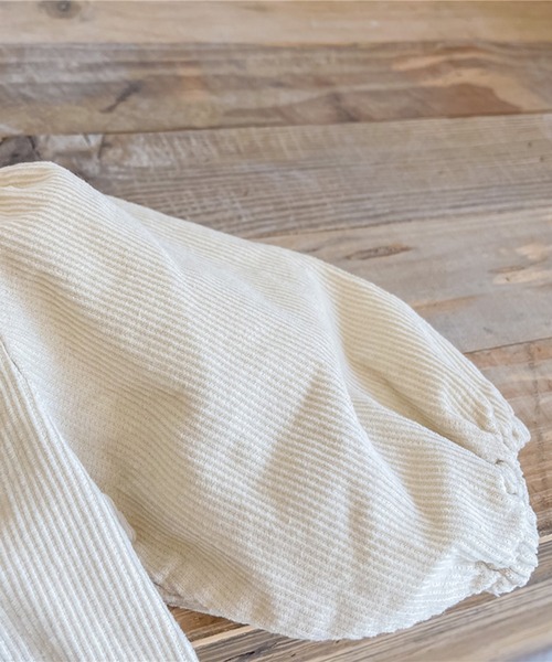 aimoha（アイモハ）の「【aimoha-KIDS-】【新作】子供服 かわいいビッグカラー花刺繍入りブラウス（シャツ/ブラウス・キッズ・ベージュ/ブルー・90/100/110/120/80/130）」の13枚目の写真