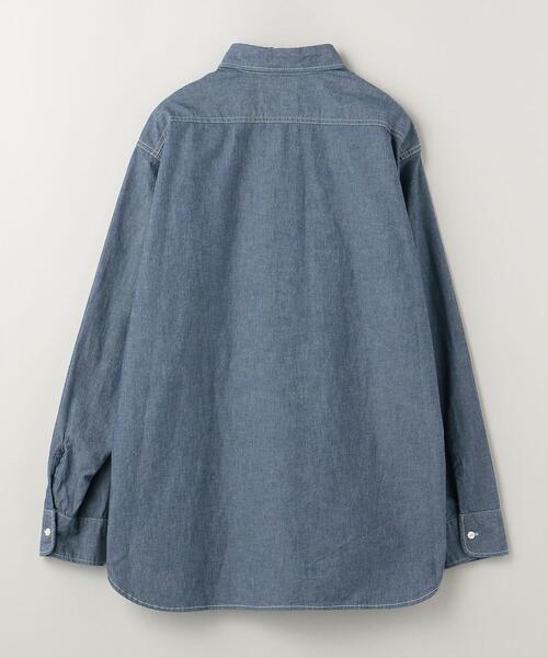 The Stylist Japan(ザスタイリストジャパン)の「<The StylistJapan(ザ スタイリストジャパン)> DUNGAREE SHIRTS/シャツ(シャツ/ブラウス・メンズ・ブラック/ライトブルー・S/M/L)」の7枚目の写真