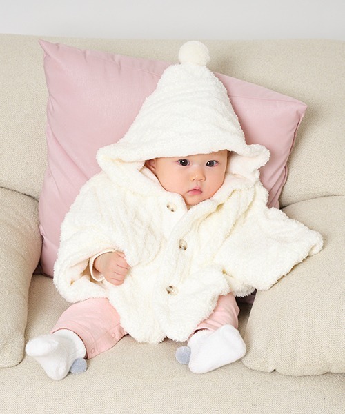 Love&Peace&Money（ラブアンドピースアンドマネー）の「小花柄レイヤードカバーオール（ロンパース・キッズ・サックスブルー/ピンク・80ｃｍ/70cm）」の13枚目の写真