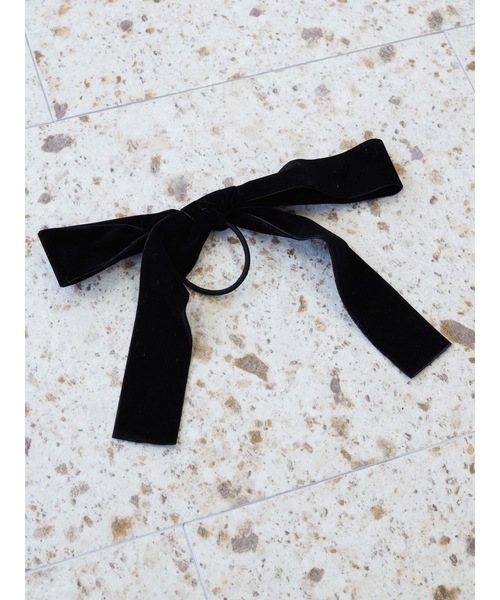 JUMELLE（ジュメロ）の「【アクセ部門 売上個数１位】ビッグリボンゴム（ヘアゴム・レディース・ブラック・FREE）」の12枚目の写真