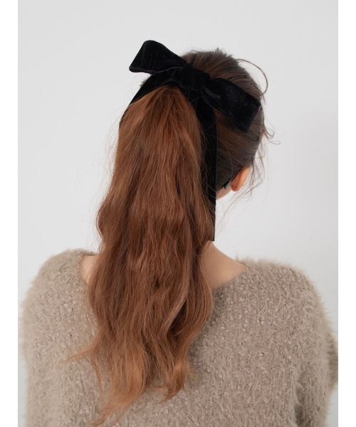 JUMELLE（ジュメロ）の「【アクセ部門 売上個数１位】ビッグリボンゴム（ヘアゴム・レディース・ブラック・FREE）」の18枚目の写真