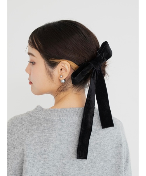 JUMELLE（ジュメロ）の「【アクセ部門 売上個数１位】ビッグリボンゴム（ヘアゴム・レディース・ブラック・FREE）」の16枚目の写真
