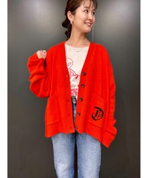 DIESEL | レディース サステナブル ニット カーディガン カシミヤ トップス オーバーサイズ(カーディガン/ボレロ)