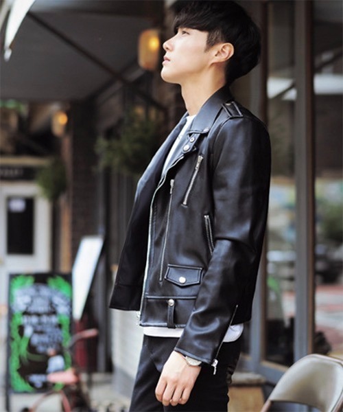 WESTBOY(ウエストボーイ)の「【WB ORIGINALS】Double Riders PU Jacket WO21W3HOT05(その他アウター・メンズ・ブラック・XL/M/L)」の4枚目の写真