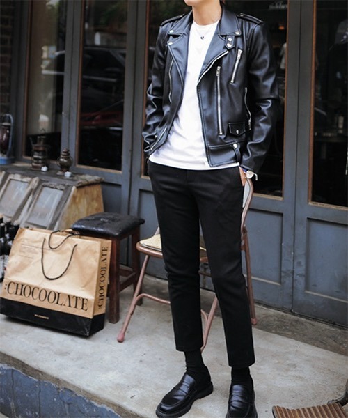 WESTBOY(ウエストボーイ)の「【WB ORIGINALS】Double Riders PU Jacket WO21W3HOT05(その他アウター・メンズ・ブラック・XL/M/L)」の5枚目の写真