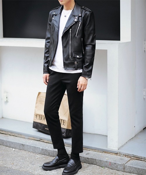 WESTBOY(ウエストボーイ)の「【WB ORIGINALS】Double Riders PU Jacket WO21W3HOT05(その他アウター・メンズ・ブラック・XL/M/L)」の9枚目の写真