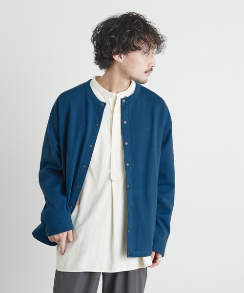 CIAOPANIC TYPY（チャオパニックティピー）の「【ZOZOTOWN限定】裏フリースボンディングスナップカーディガン（カーディガン/ボレロ・メンズ・ブラック/グリーン/ブルー・MEDIUM/LARGE）」の17枚目の写真