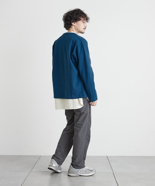 CIAOPANIC TYPY（チャオパニックティピー）の「【ZOZOTOWN限定】裏フリースボンディングスナップカーディガン（カーディガン/ボレロ・メンズ・ブラック/グリーン/ブルー・MEDIUM/LARGE）」の21枚目の写真