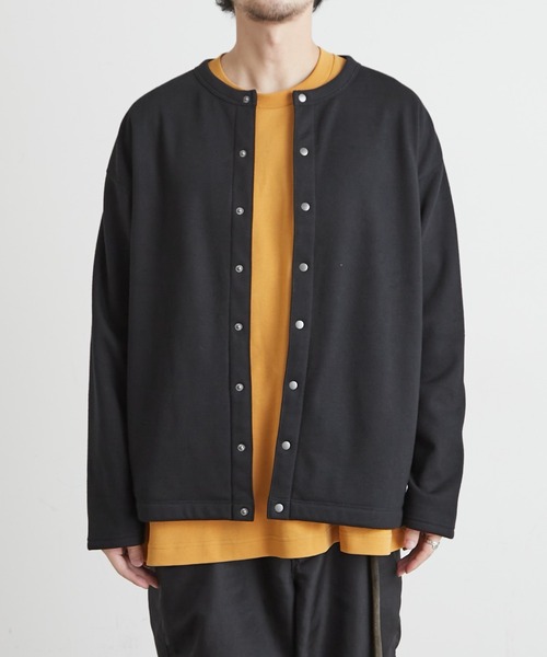 CIAOPANIC TYPY（チャオパニックティピー）の「【ZOZOTOWN限定】裏フリースボンディングスナップカーディガン（カーディガン/ボレロ・メンズ・ブラック/グリーン/ブルー・MEDIUM/LARGE）」の15枚目の写真