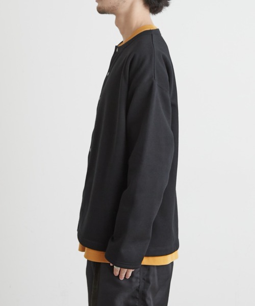 CIAOPANIC TYPY（チャオパニックティピー）の「【ZOZOTOWN限定】裏フリースボンディングスナップカーディガン（カーディガン/ボレロ・メンズ・ブラック/グリーン/ブルー・MEDIUM/LARGE）」の12枚目の写真