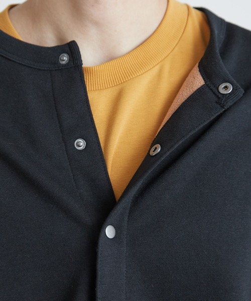 CIAOPANIC TYPY（チャオパニックティピー）の「【ZOZOTOWN限定】裏フリースボンディングスナップカーディガン（カーディガン/ボレロ・メンズ・ブラック/グリーン/ブルー・MEDIUM/LARGE）」の20枚目の写真