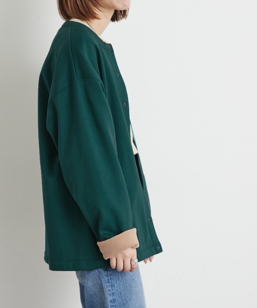 CIAOPANIC TYPY（チャオパニックティピー）の「【ZOZOTOWN限定】裏フリースボンディングスナップカーディガン（カーディガン/ボレロ・メンズ・ブラック/グリーン/ブルー・MEDIUM/LARGE）」の7枚目の写真