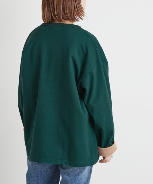 CIAOPANIC TYPY（チャオパニックティピー）の「【ZOZOTOWN限定】裏フリースボンディングスナップカーディガン（カーディガン/ボレロ・メンズ・ブラック/グリーン/ブルー・MEDIUM/LARGE）」の4枚目の写真