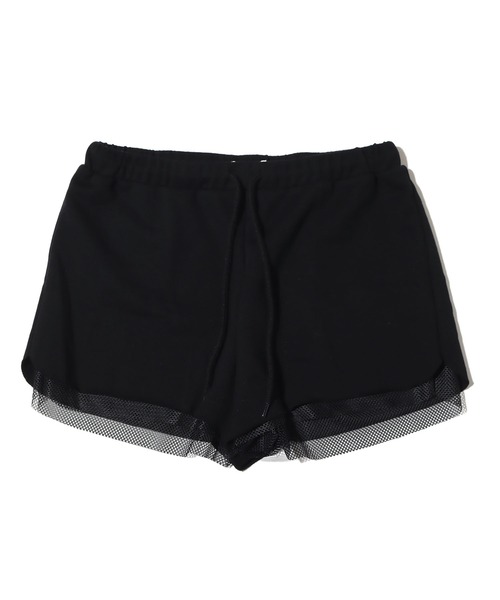 GUACAMOLE（ガカモレ）の「GUACAMOLE × atmos pink メッシュレイヤードスウェットショーパン（スウェットパンツ・レディース・グレー/ブラック/ホワイト・S/M）」の2枚目の写真